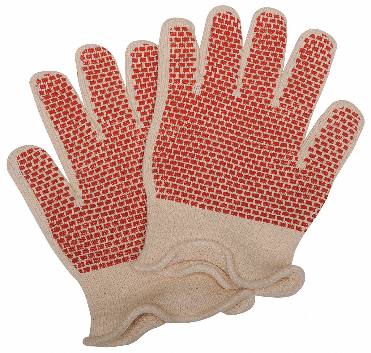 CONDOR Heat Resistant Gloves, Cotton, 300°F Max. Temp., Men's L, PR 1