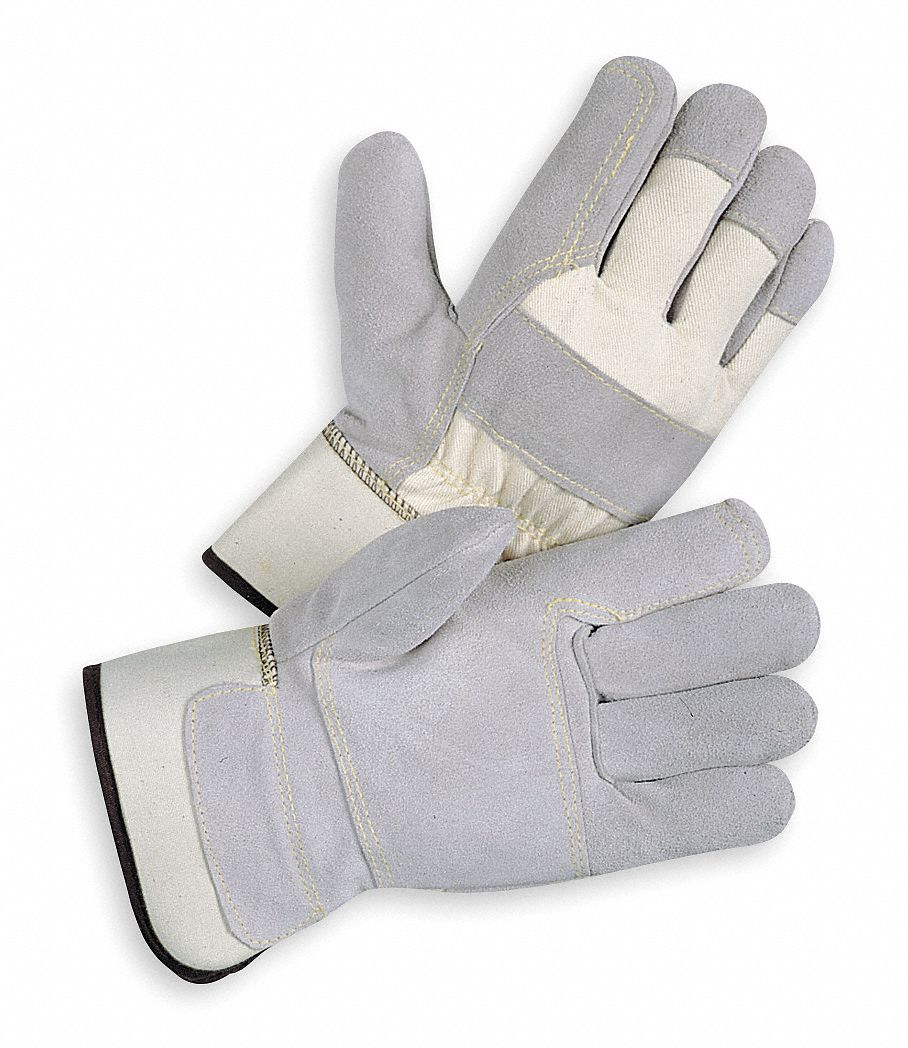 CONDOR Leather Gloves L ( 9 ), Double Palm, Cowhide, Premium, Glove