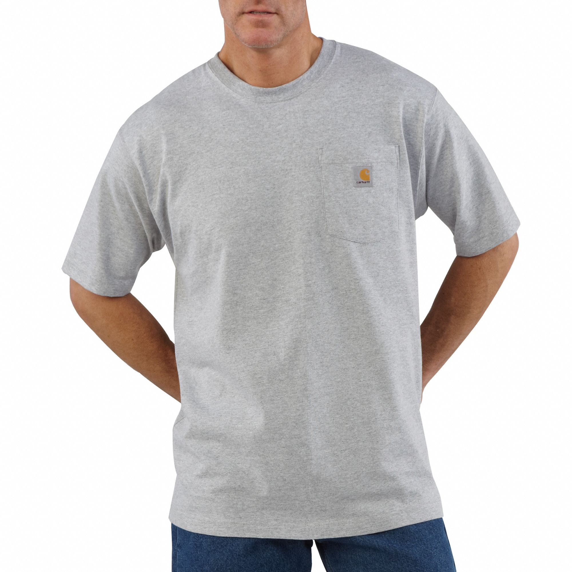 CARHARTT TShirt Men's, XL, Gray, Regular, TShirt Shirt, Short