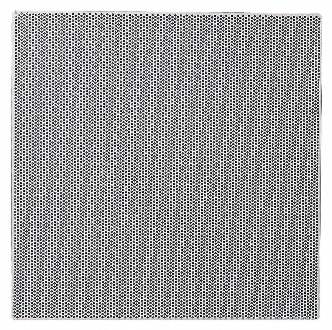 GRAINGER APPROVED Ceiling Tile Diffuser Steel, Perforated, White