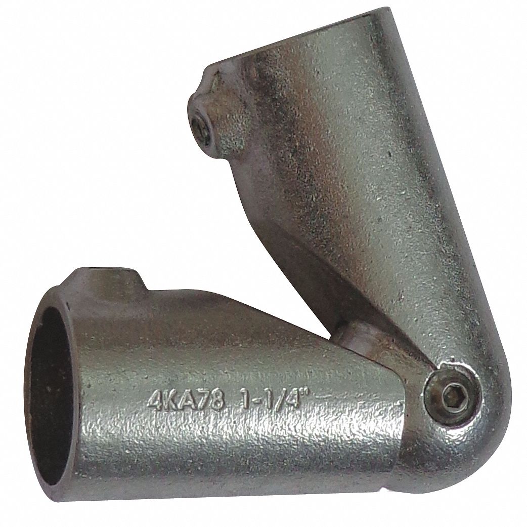 GRAINGER APPROVED Aluminum Structural Fitting, 11/4 Nominal Pipe Size