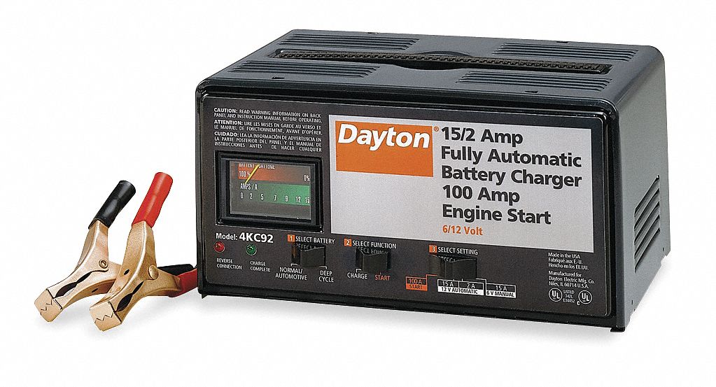 DAYTON Battery Charger and Starter 4KC924KC92 Grainger