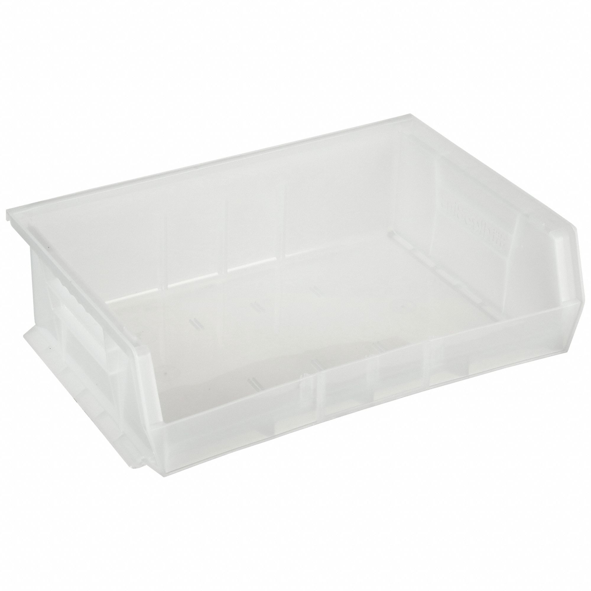 AKROMILS, 16 1/2 in x 10 7/8 in x 5 in, Clear, Hang and Stack Bin