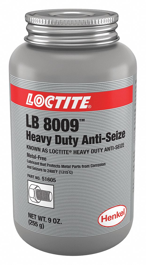 LOCTITE MetalFree, AntiSeize Compound, 20°F, 2400°F, 9 oz., Brush