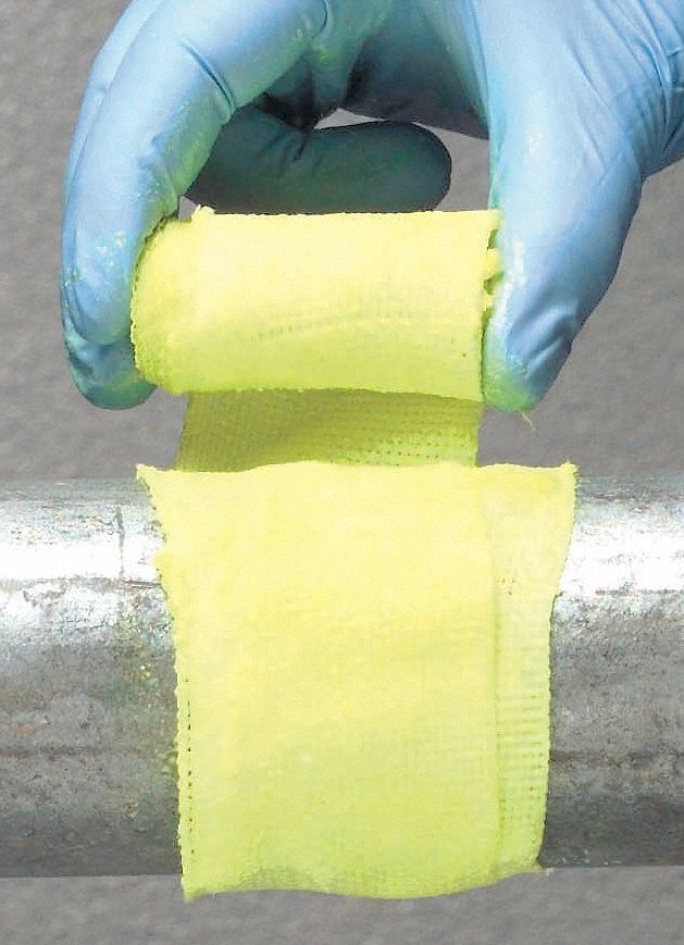 LOCTITE, Fiberglass, 2 in W x 6 ft L Wrap Size, Pipe Repair Kit 4KM86