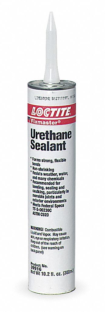 LOCTITE Gray Sealant, Polyurethane, 10.2 oz. Cartridge 4KM8739916