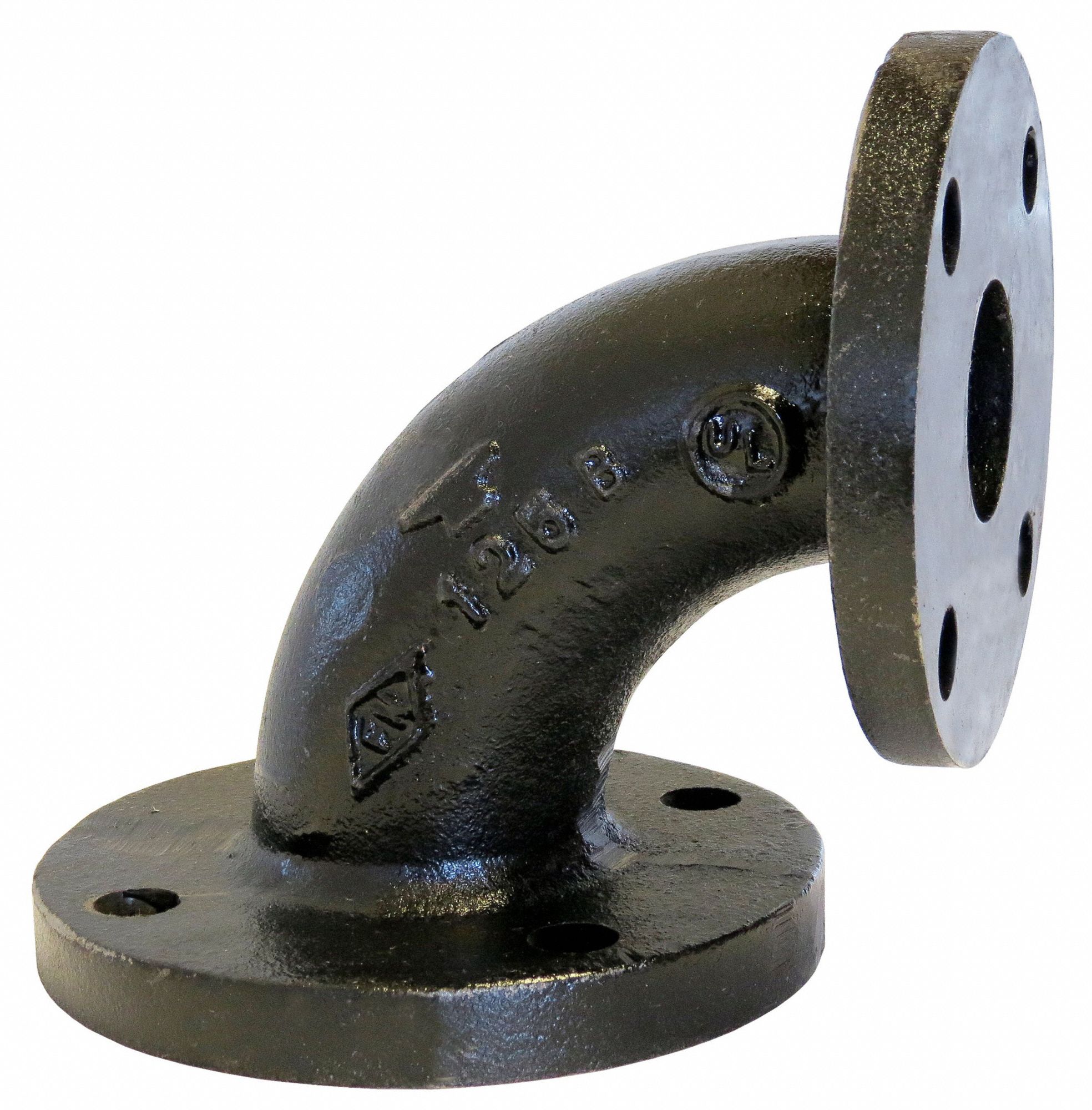 ANVIL Elbow, 90 Degrees, Flanged, 3 in x 2 in Pipe Size Pipe Fitting