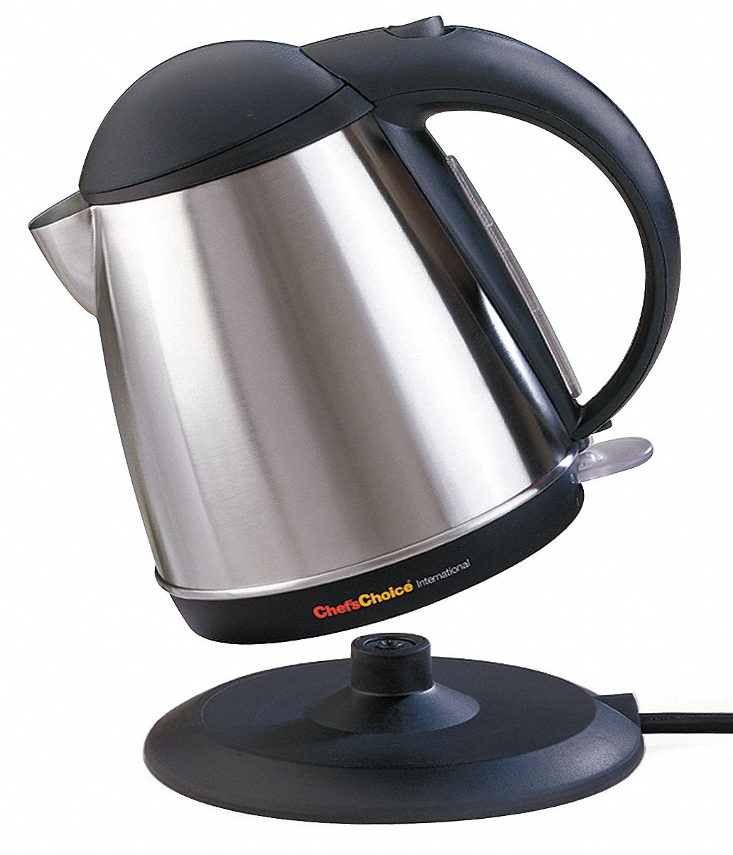 CHEF'S CHOICE 1.75 qt Cordless Electric Kettle 4KZF46770001 Grainger