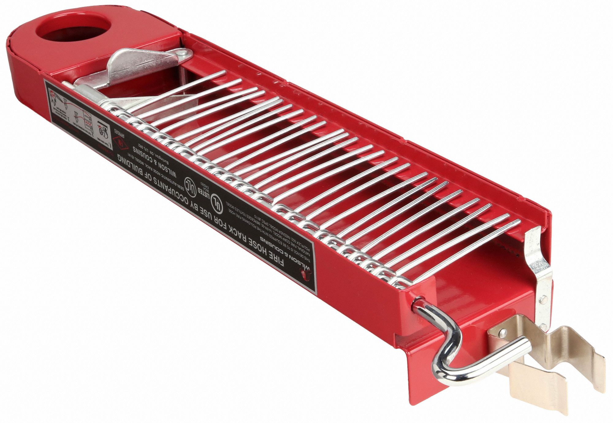 MOON AMERICAN Fire Hose Pin Rack, Fire Hoses, Material Steel, Hose Capacity 100 ft (1 1/2 in I.D