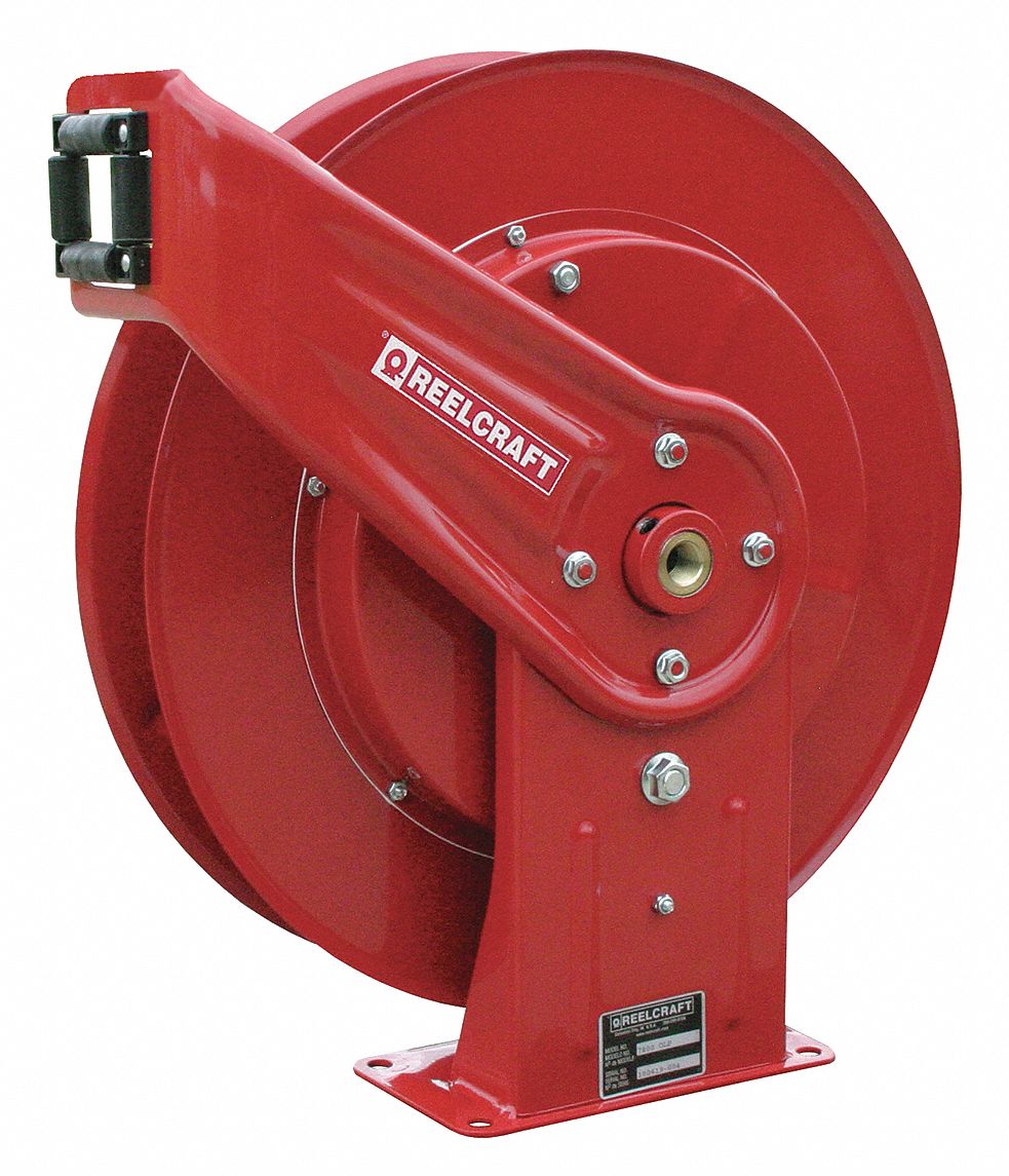 REELCRAFT Spring Return Hose Reel, Air, Water, Maximum Operating
