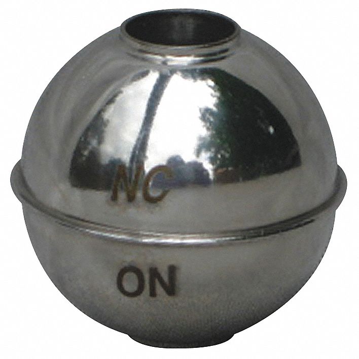 NAUGATUCK Tubed Float Ball Stainless Steel, Tubed Connection