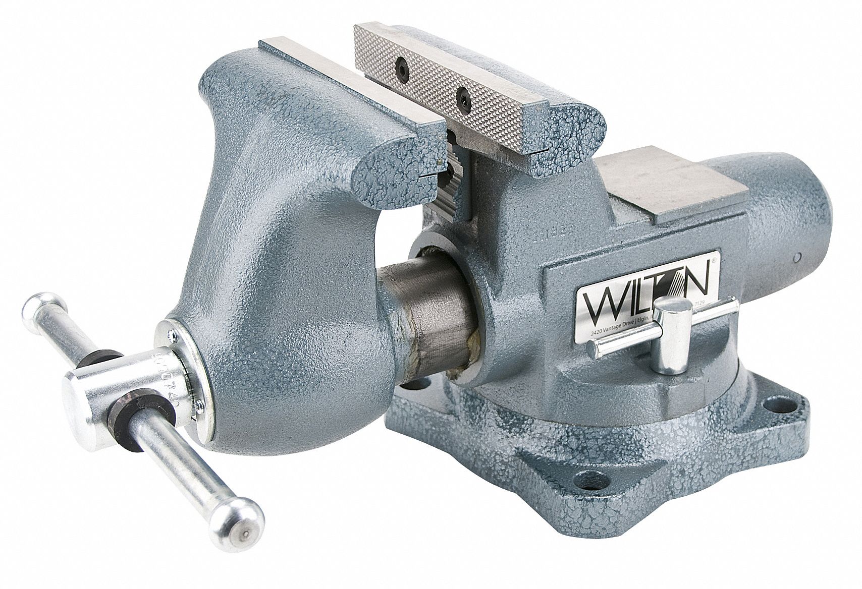 WILTON Heavy Duty Combination Vise, 8 in Jaw Width, 7 in Max. Opening