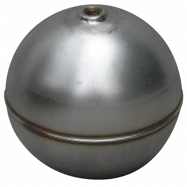 NAUGATUCK Round Float Ball, 1.18 oz, 2 in dia., Stainless Steel 4LTG9
