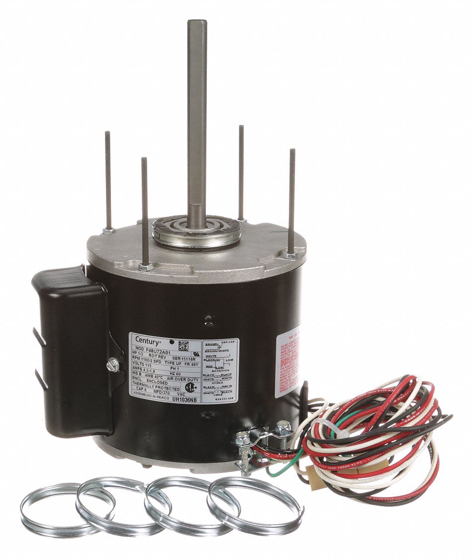 CENTURY, 2 Speed, 1/3 HP, Unit Heater Motor - 4LY92|UH1036NB - Grainger