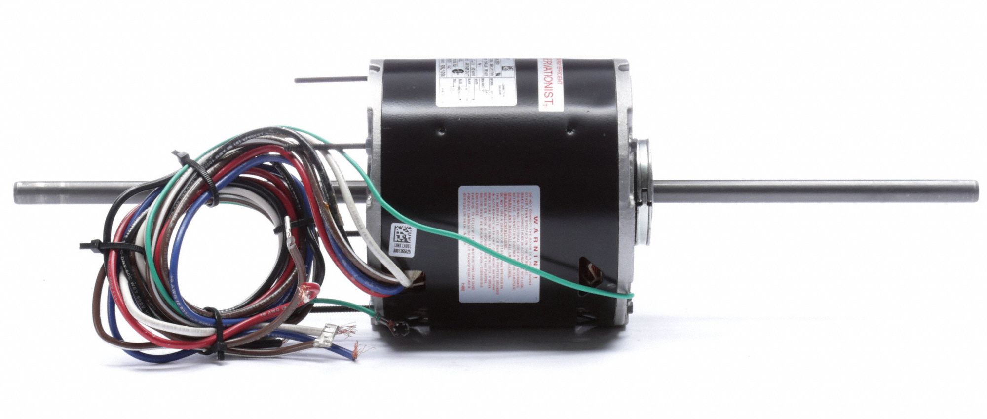 CENTURY Room Air Conditioner Motor 3 Speed, 1/2 HP, 1,075 Nameplate