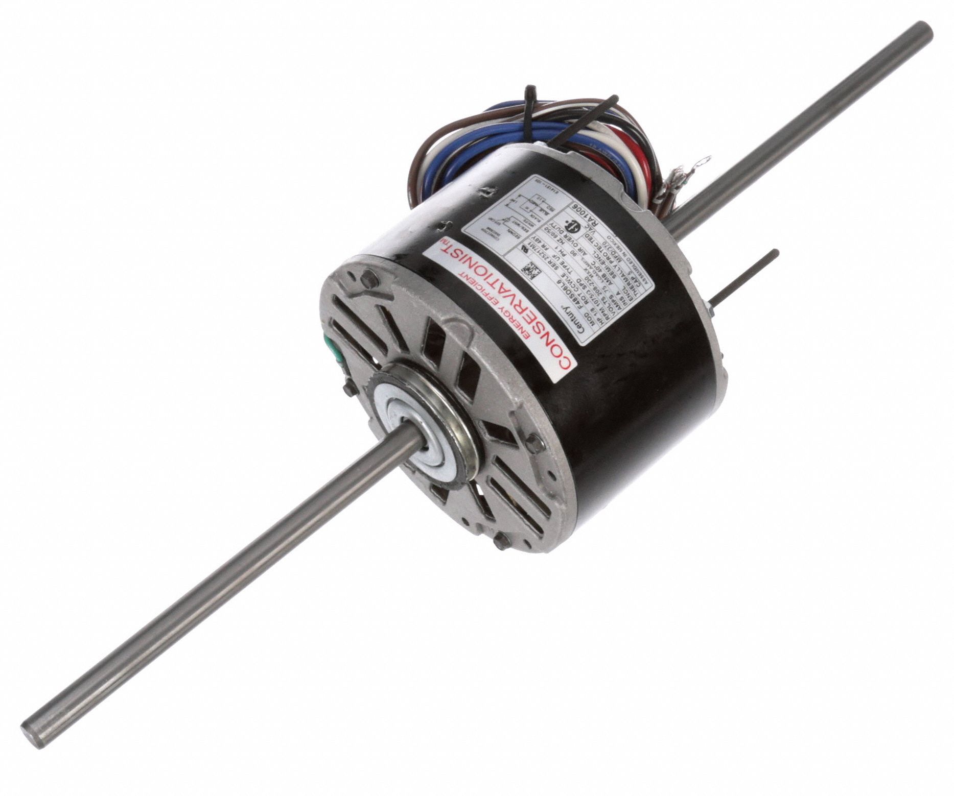CENTURY 1/8 HP Room Air Conditioner Motor,Permanent Split Capacitor