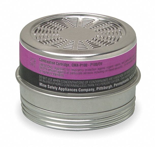 Organic Vapor (OV)/P100, Black/Magenta Color, Combination Cartridge