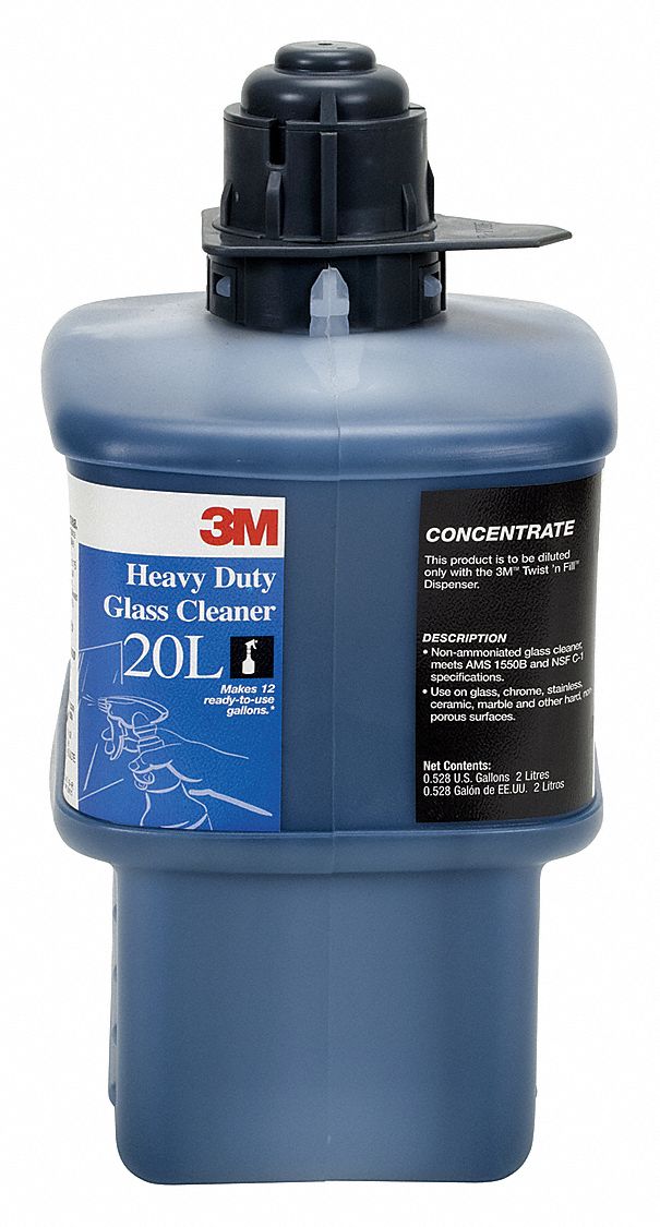 Heavy Duty Glass Cleaner,Size 2L Grainger