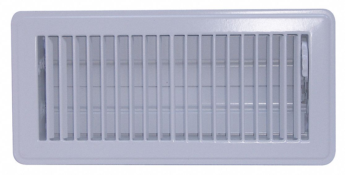 GRAINGER APPROVED 4MJE3 Floor Register,4x10",White 190735515273 eBay