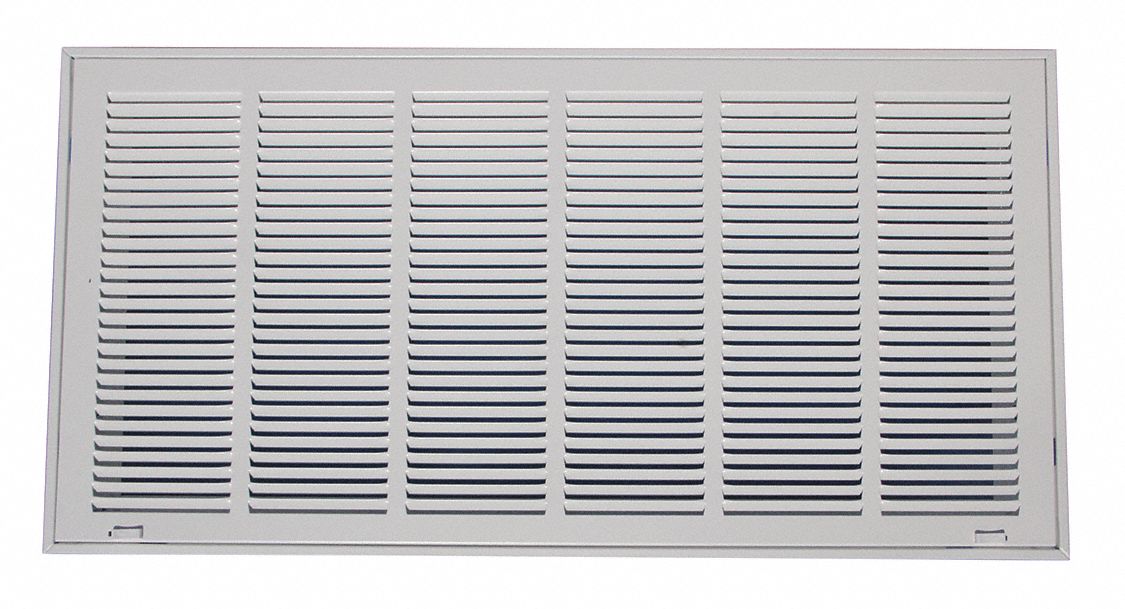 Louvered Grille, White, Filtered Return Air Grille 4MJU14MJU1 Grainger