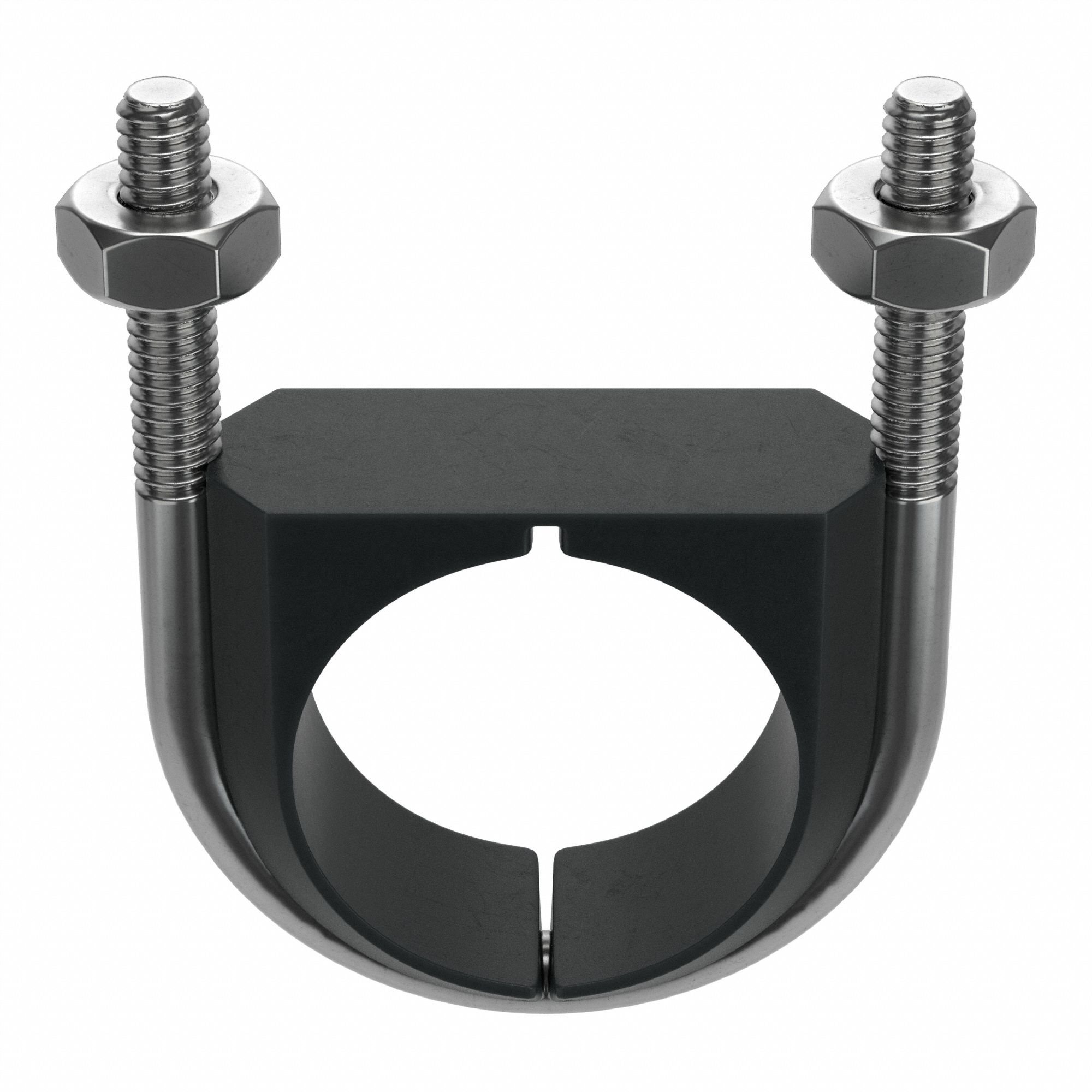 316 Stainless Steel, Plain, Vibration Dampening UBolt 4MWF5UB11/4PA6 Grainger