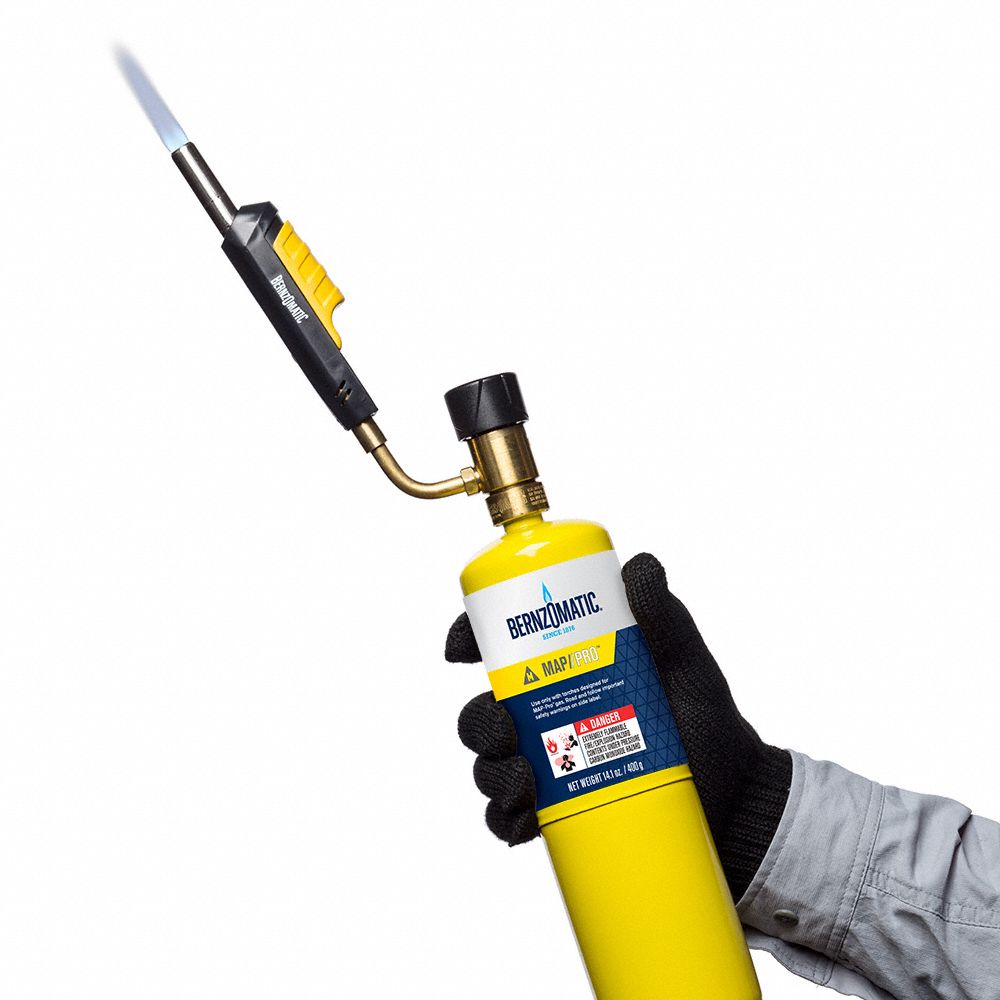 BERNZOMATIC Swirl Torch Head, MAPP/PRO, Instant On/Off 4NE94TS99