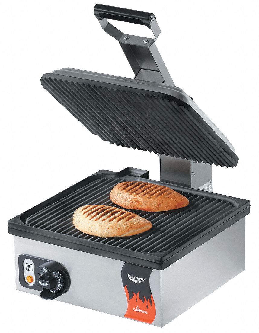 Single Press, Panini Plate, Electric Panini Sandwich Press 4NEC4