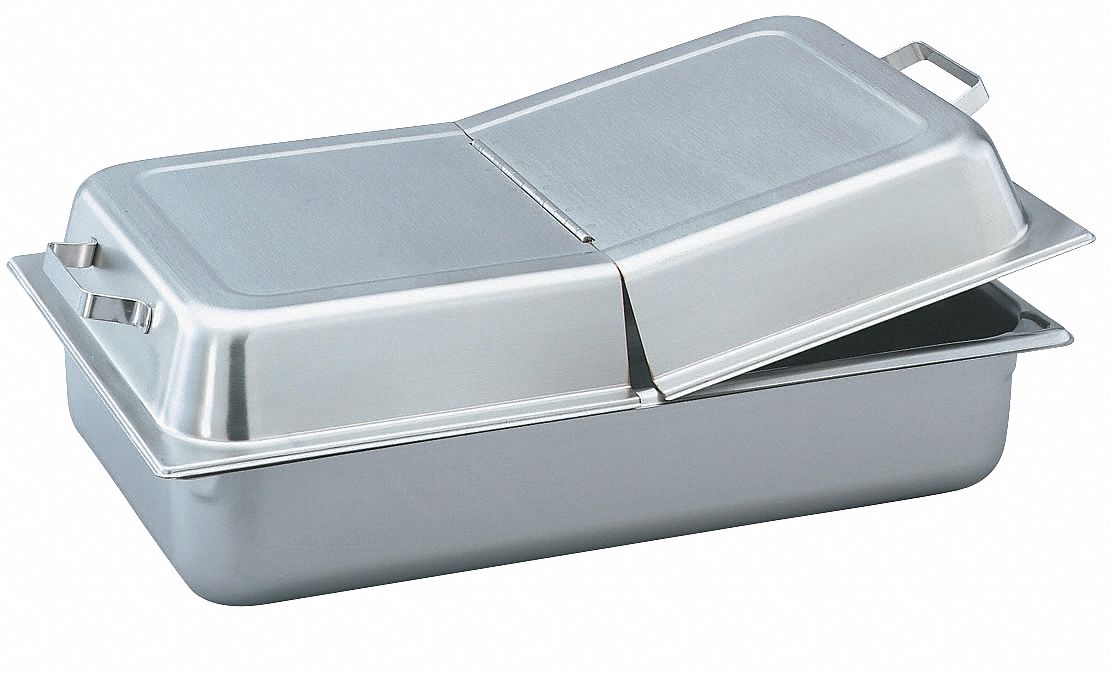 VOLLRATH, Stainless Steel, Hinged Dome Cover 4NEE877400 Grainger