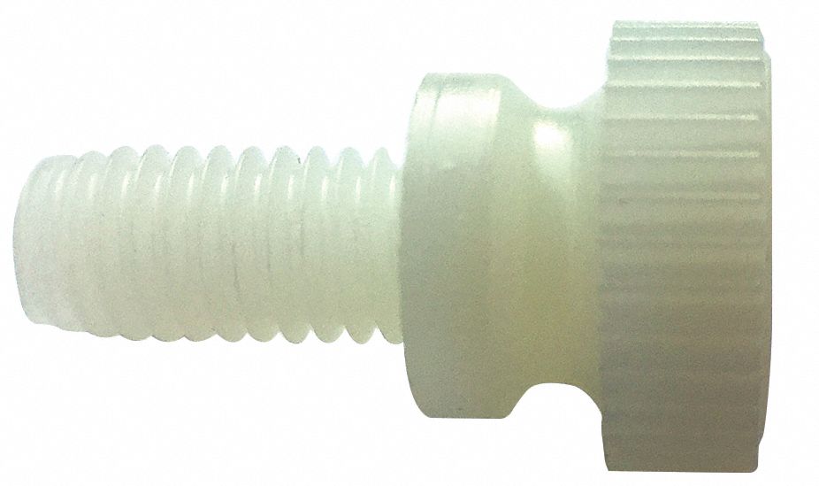 GRAINGER APPROVED Thumb Screw 1032 Thread Size, Knurled, Nylon