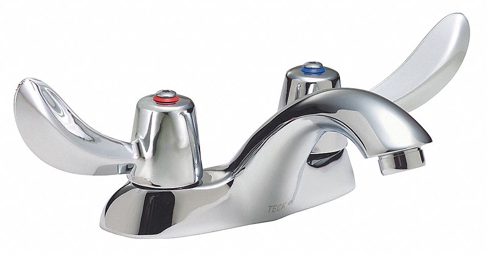 DELTA Chrome, Low Arc, Bathroom Sink Faucet, Manual Faucet Activation