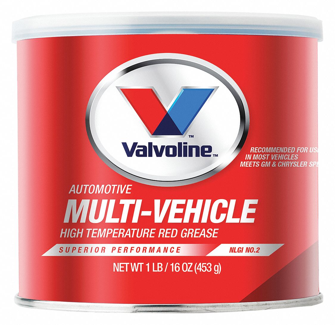 VALVOLINE Multipurpose Grease, 1 lb, Tub, Red 4NPL8VV614 Grainger