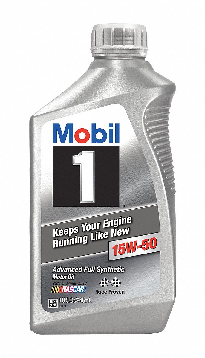 MOBIL, Synthetic, 1 qt Size, Engine Oil 4NYY1122377 Grainger