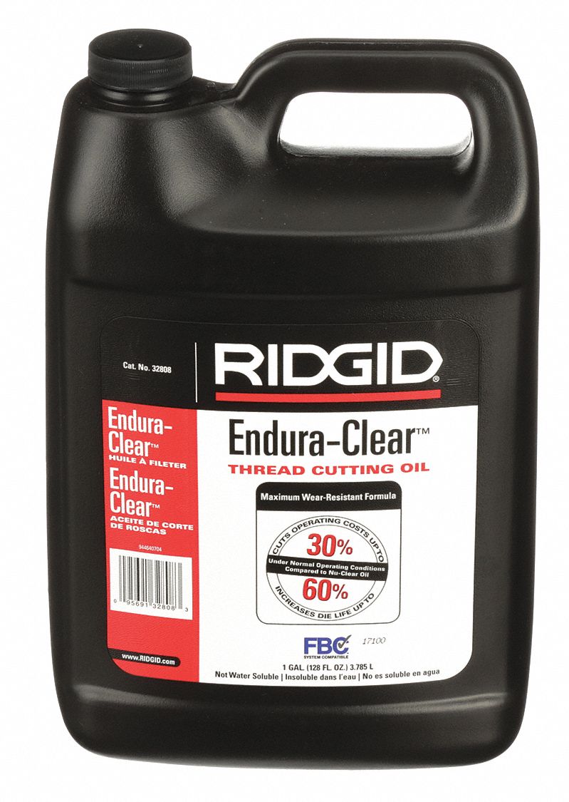 RIDGID Cutting Oil, Container Size 1 gal, Can, EnduraClear 4PCE1
