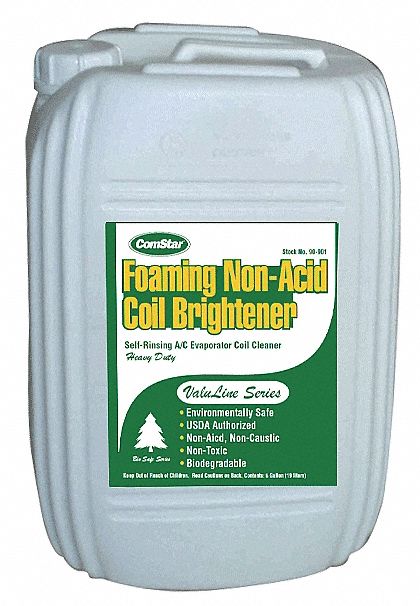 Condenser Cleaner, 5 gal, Blue Color, 1 EA - Grainger