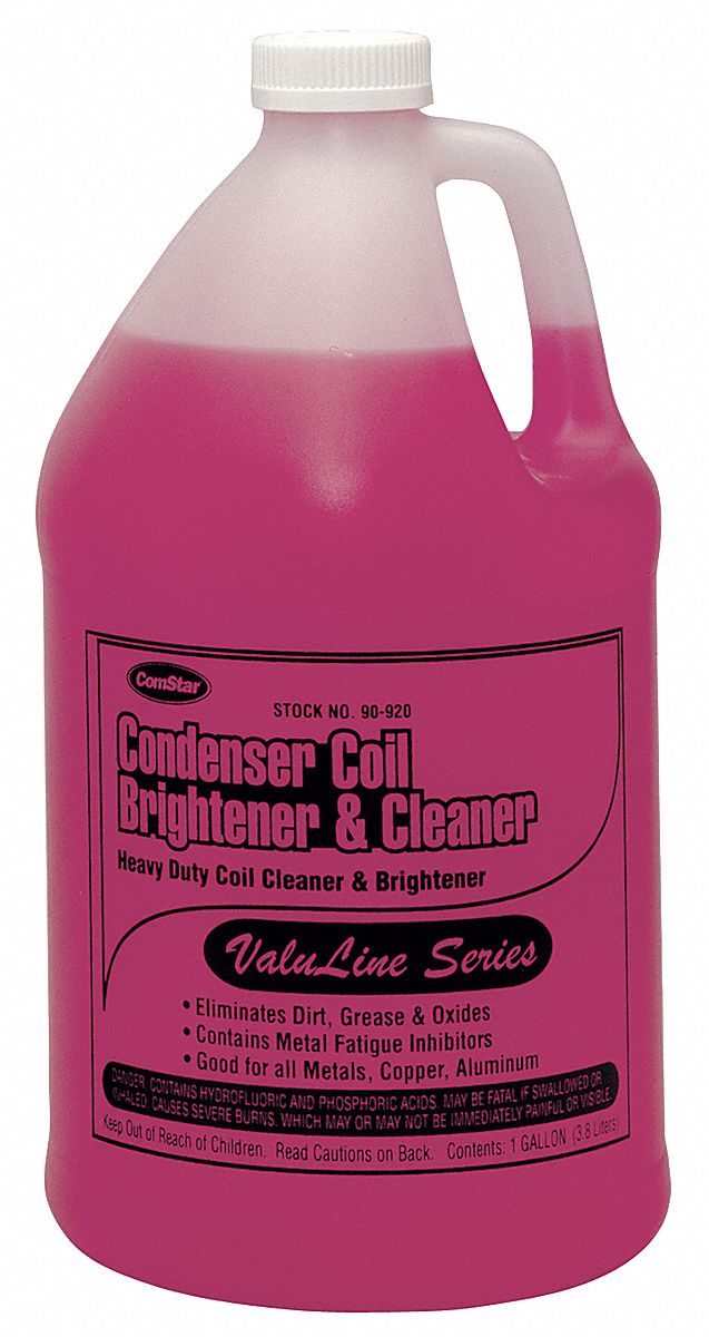 Condenser Cleaner, 1 gal, Pink Color, 1 EA - Grainger