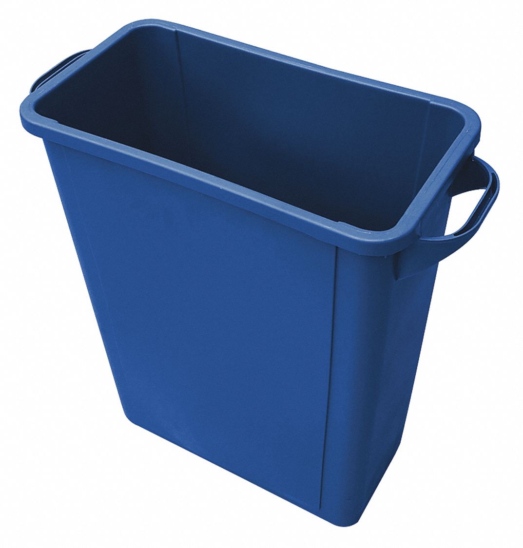 TOUGH GUY, Rectangular, Blue, Trash Can 4PGU74PGU7 Grainger