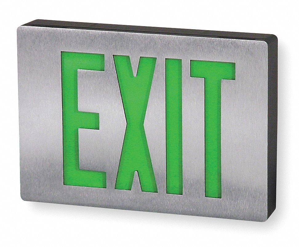 Exit Sign with Battery Backup - Grainger