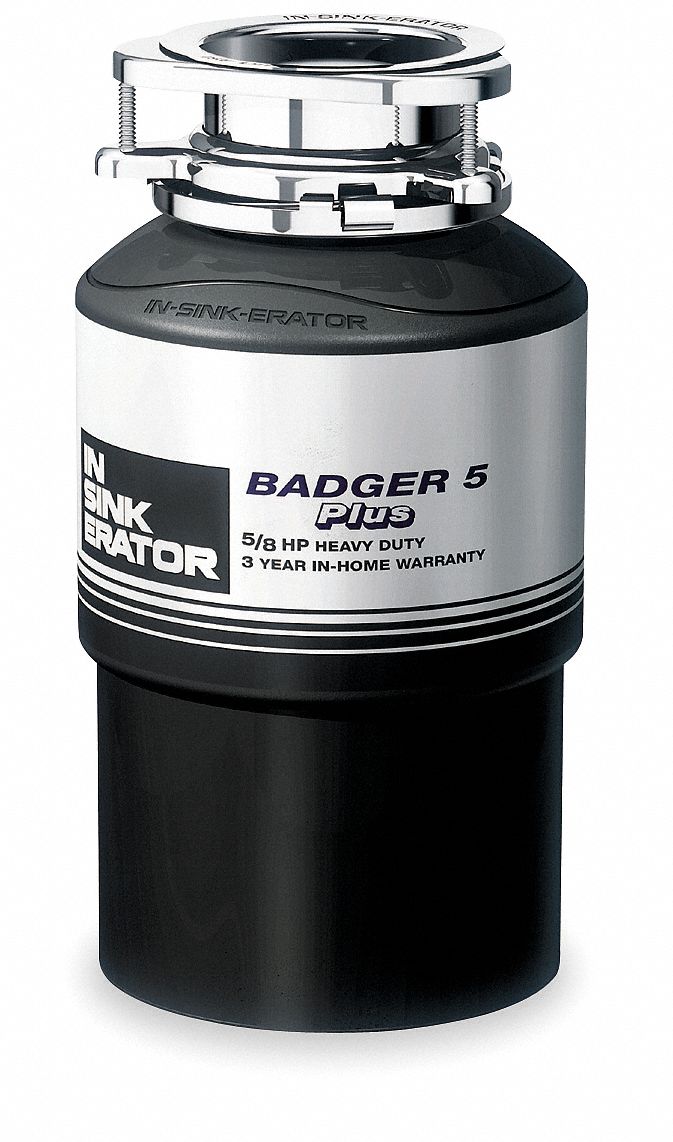 Waste Disposer, 5/8 HP, 115V Voltage - Grainger