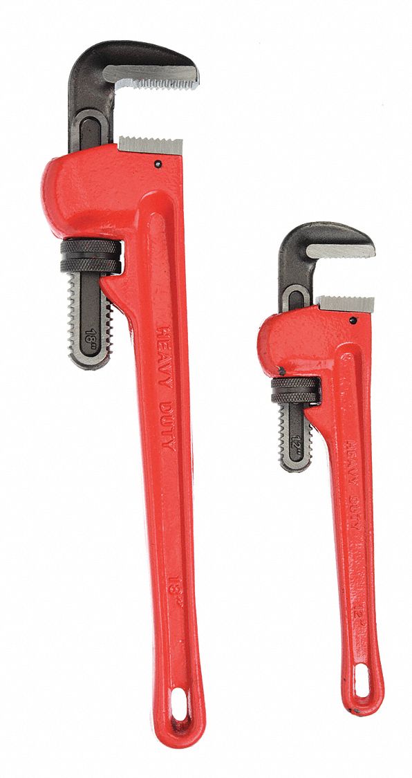 WESTWARD STRAIGHT PIPE WRENCH SET,CAST IRON, Pipe Wrenches WSW4PL94