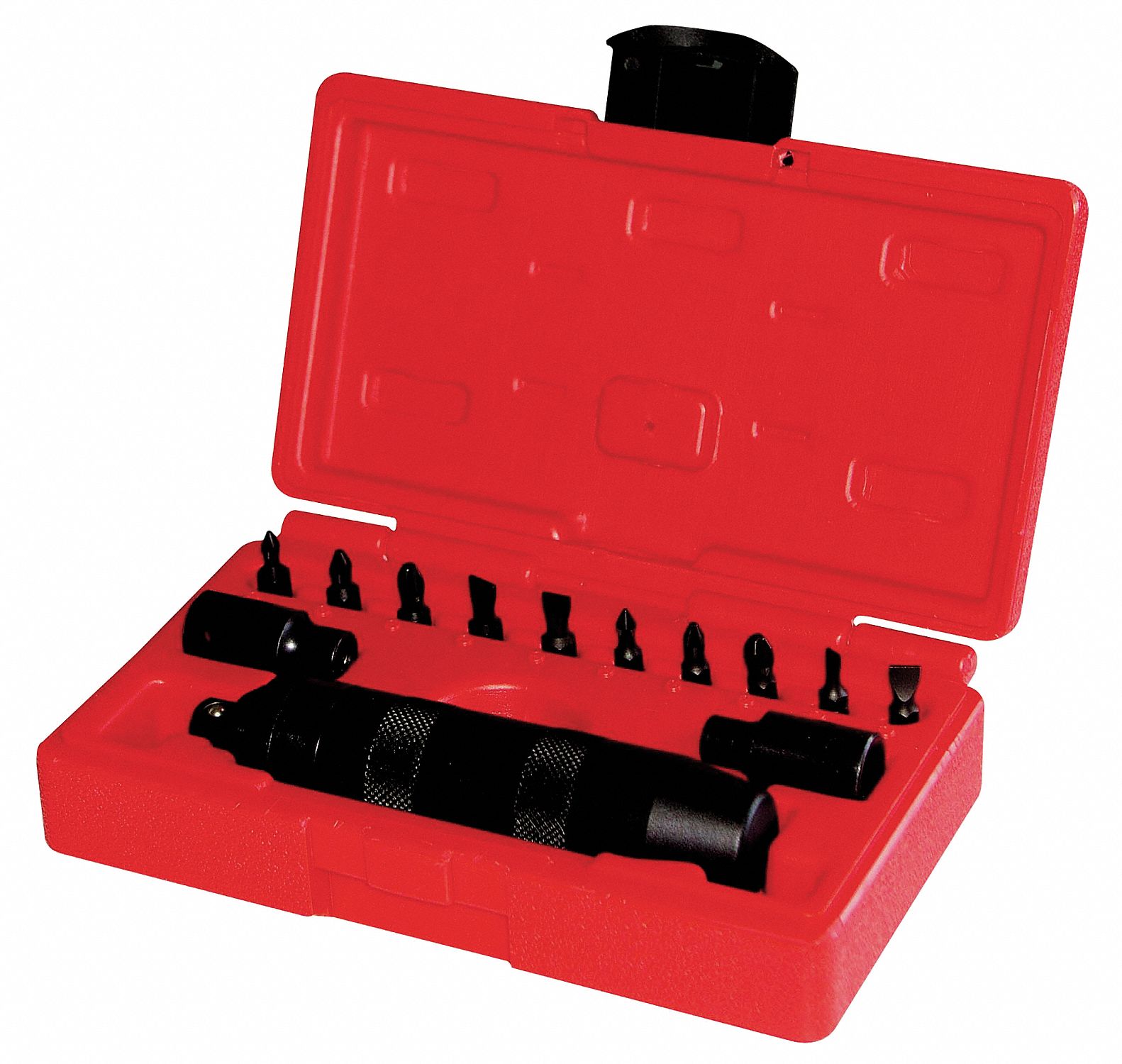 WESTWARD Hand Impact Driver Set, Black Oxide, 3/8", Impact Rated No