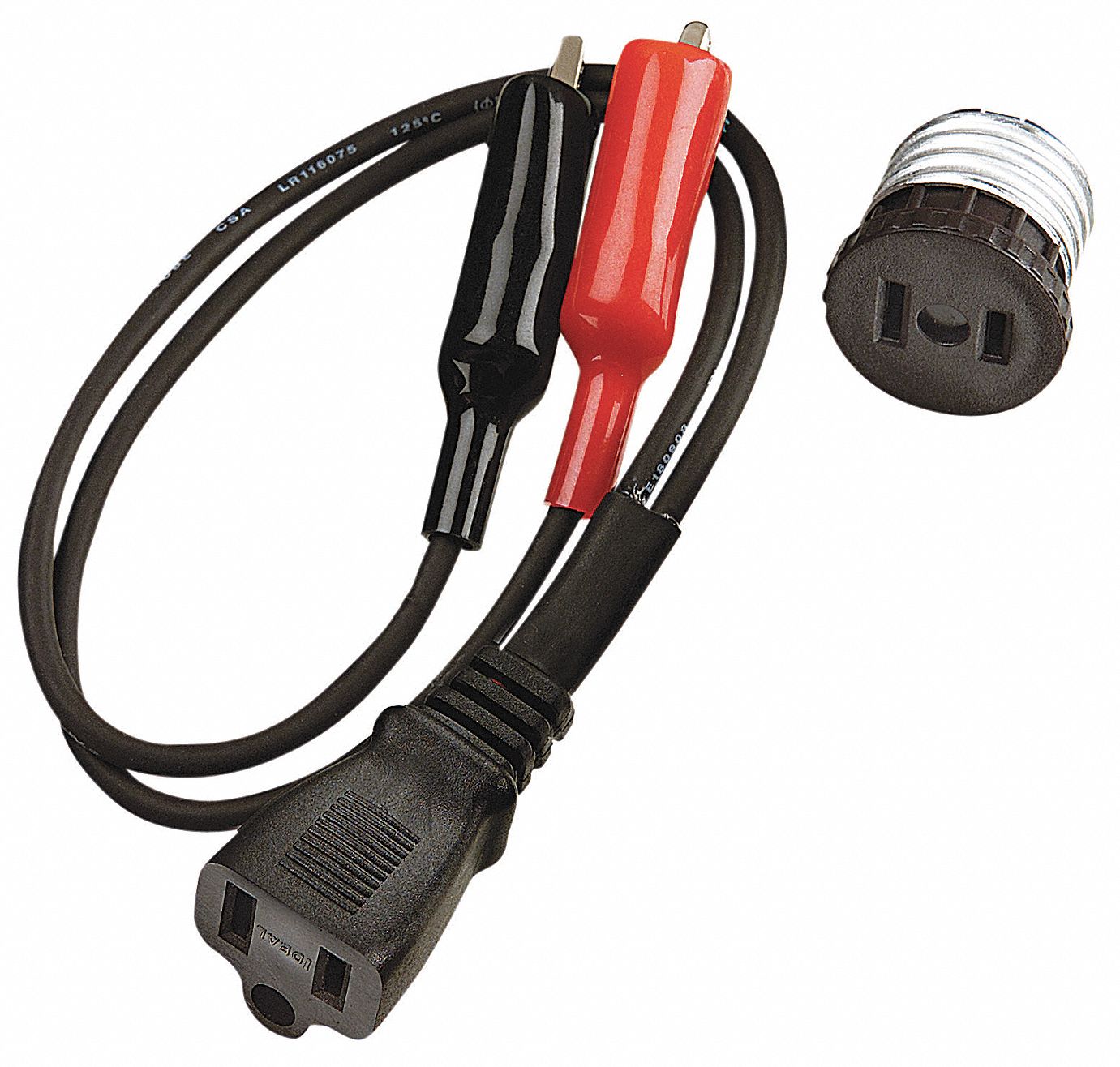 IDEAL Alligator Plug / Lighting Adapter, For Use With Ideal 61532 and 61534 4PRV5TL532A