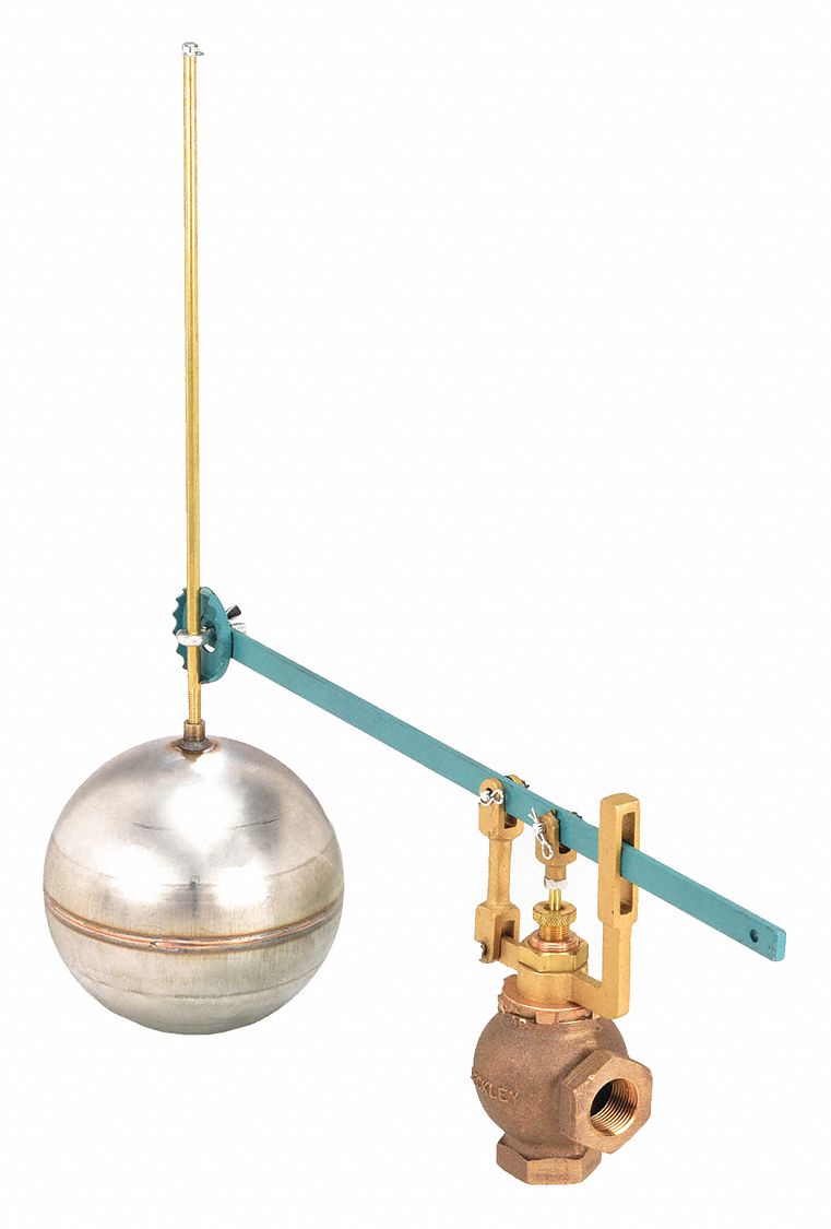 KECKLEY, Horizontal Piping Mount, 1/2 in Size, Globe Float Valve