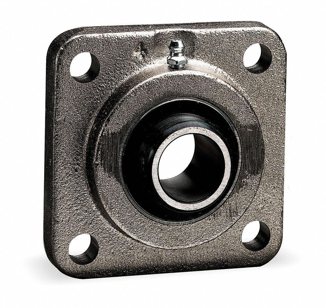 GRAINGER APPROVED 4Bolt Flange Bearing with Ball Bearing Insert and 2