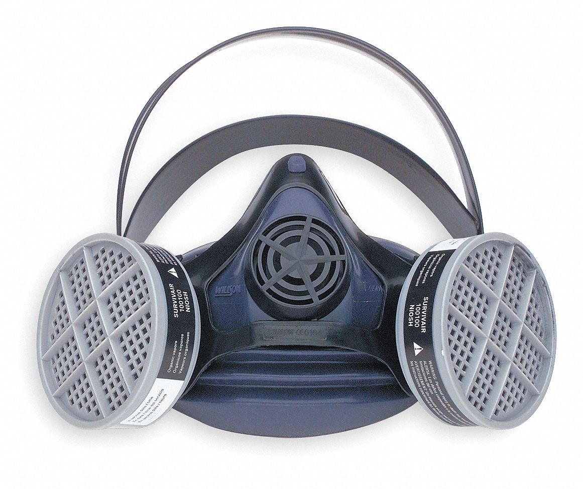 Half Mask Respirator, SSeries Series, S, Cartridges Included No, Facepiece Material Silicone