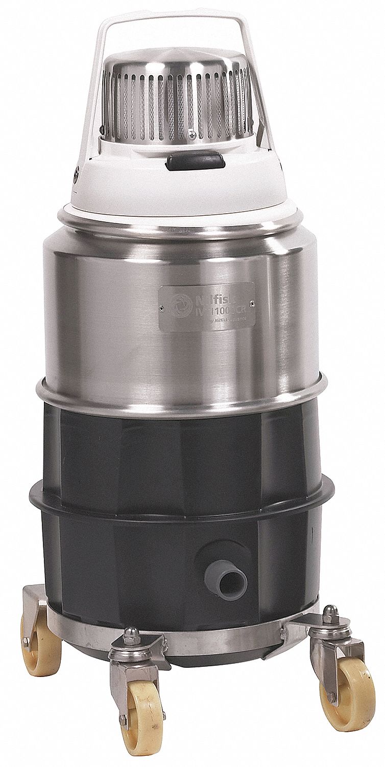 NILFISK Critical Area Vacuum, ULPA Vacuum Filtration Type, 1.72 gal