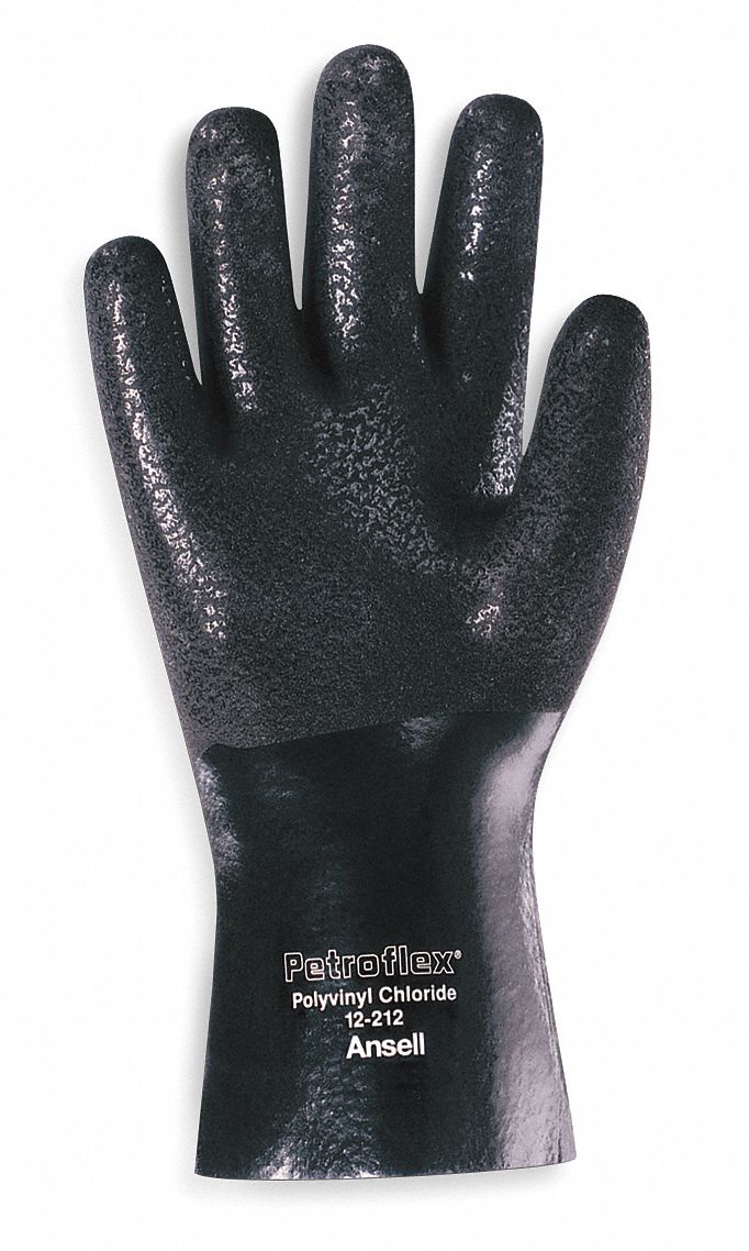 ANSELL Chemical Resistant Glove, PVC, 14" L, PR 4T43012214 Grainger