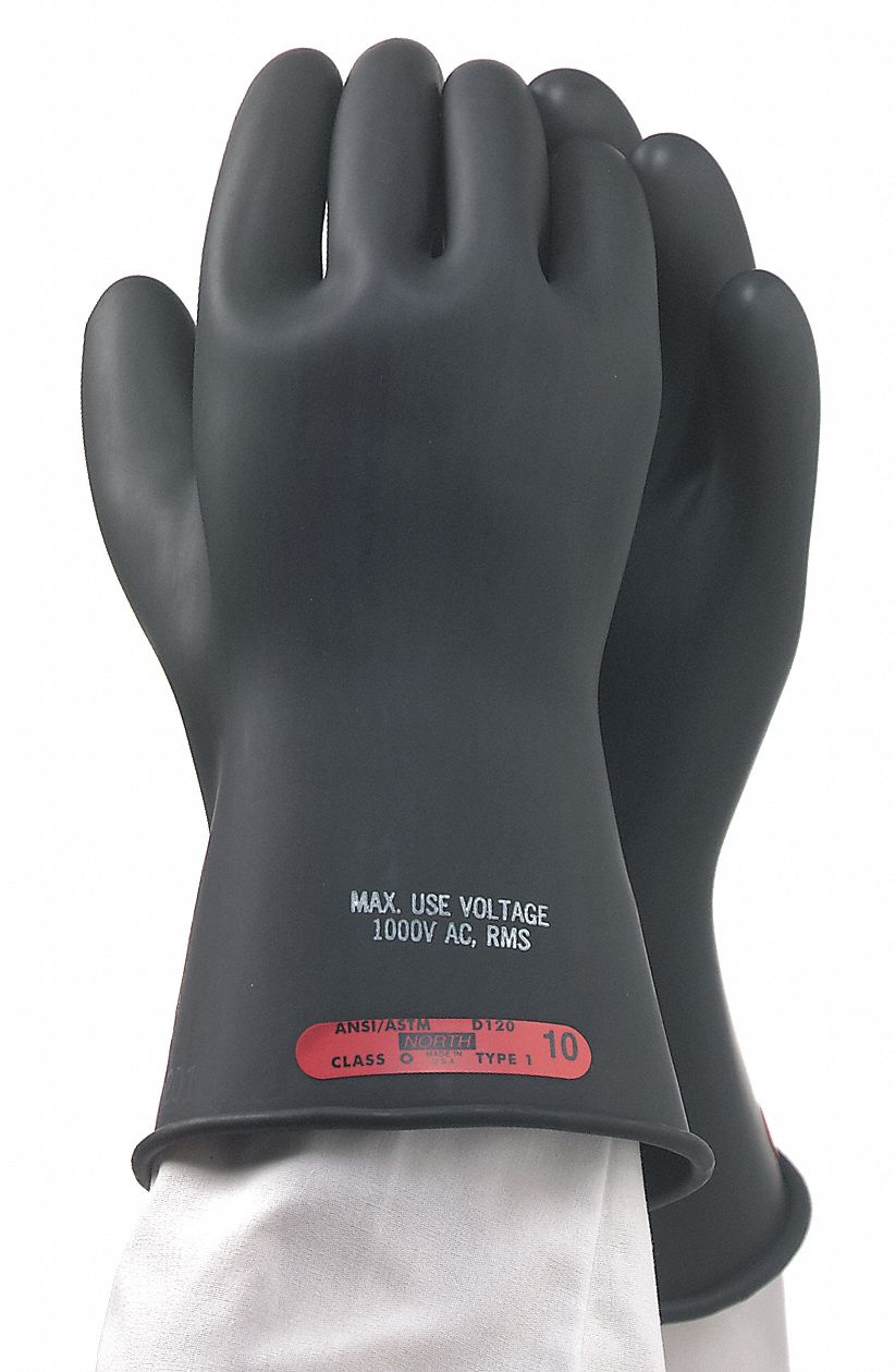SALISBURY Electrical Insulating Gloves 1000V AC / 1500V DC, 11 in