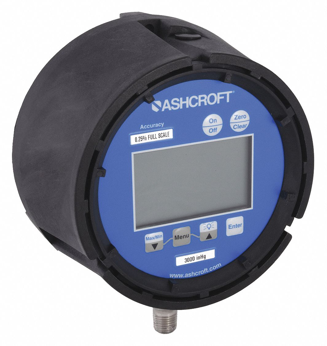ASHCROFT, Test Pressure Gauge, 0 to 600 psi, Digital Test Pressure Gauge 4TA34