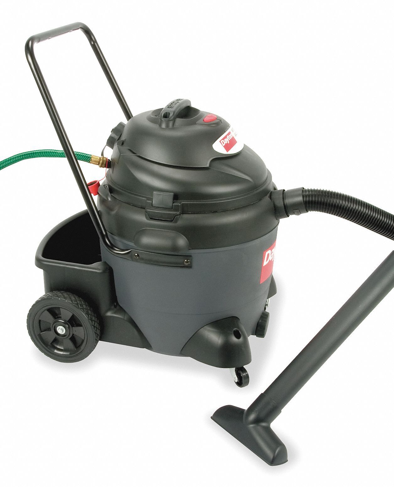DAYTON BuiltIn Pump Shop Vacuum, 18 gal Tank Size, 135 cfm, 2 1/2 in