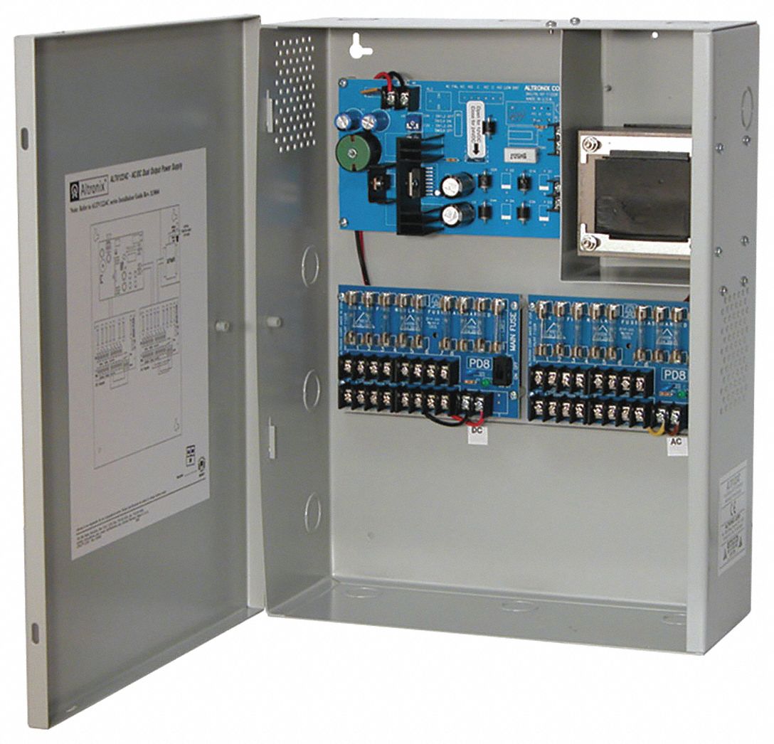 ALTRONIX, 115V AC, Power Supply 8Out 24Ac 3.5A, 8Out 12Dc 3.5A